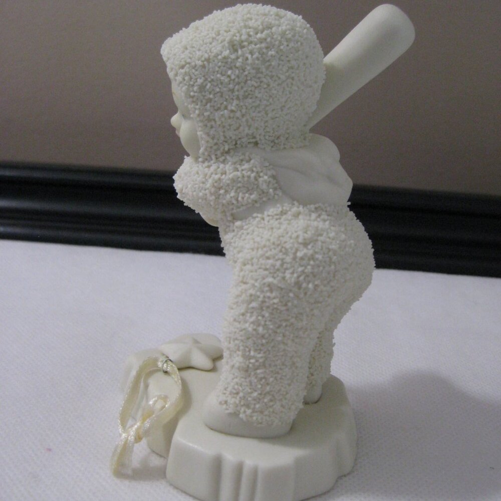 Vtg Dept 56 Snowbabies "Batter Up!" Baseball Player Starlight Games Collection - Picture 3 of 7